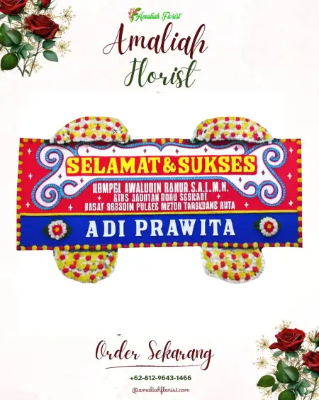 Papan Bunga Ucapan Selamat Outdoor Wedding Bekasi