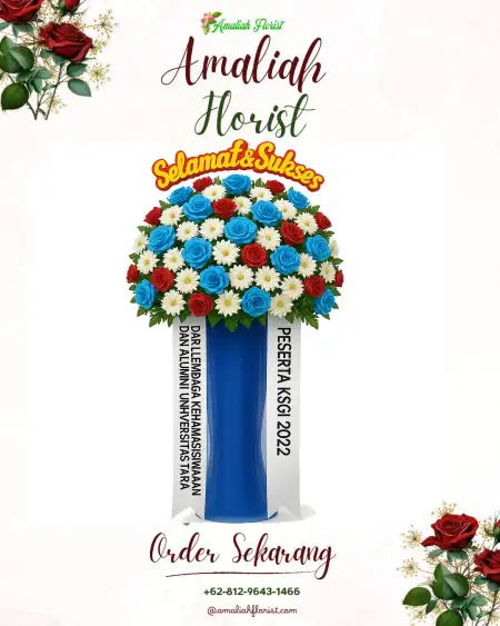 Standing Flowers Outdoor Wedding Bekasi